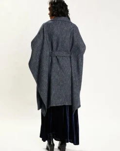 Lauren Vidal Manteaux|Manteau cape Solo nuit