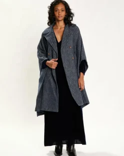 Lauren Vidal Manteaux|Manteau cape Solo nuit
