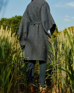 Lauren Vidal Manteaux|Manteau cape Solo nuit