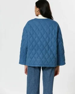 The Korner Manteaux|Manteau Cassie bleu