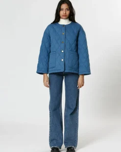 The Korner Manteaux|Manteau Cassie bleu