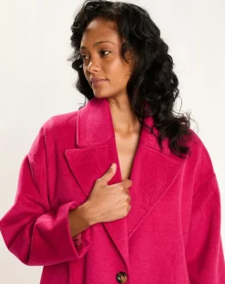 Lauren Vidal Manteaux|Manteau Emy fushia
