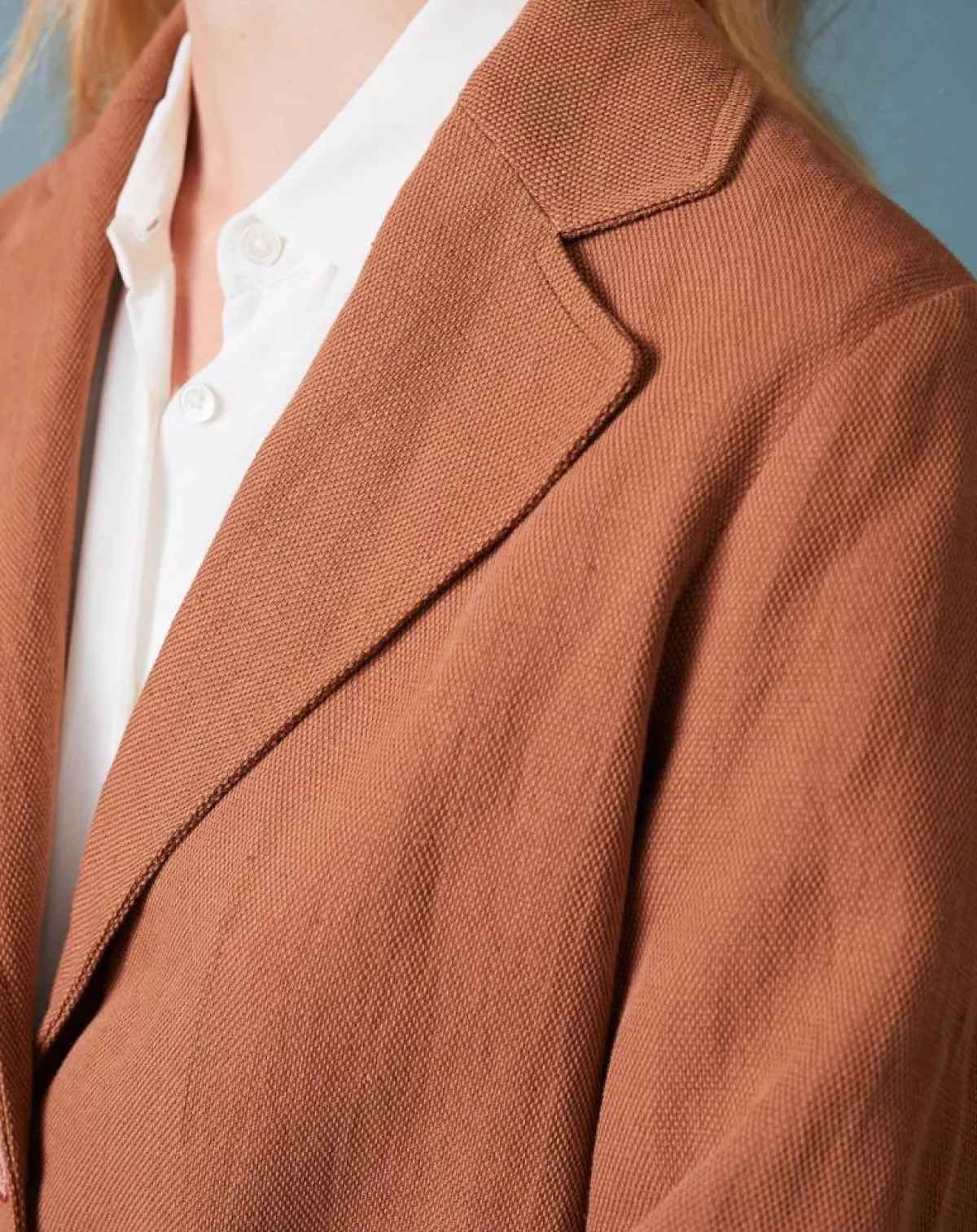 Bellerose Manteaux|Manteau en Coton & Lin mélangés Chiku écureuil