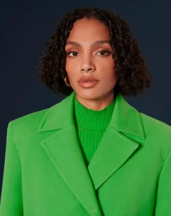 Tara Jarmon Manteaux|Manteau en double coton vert