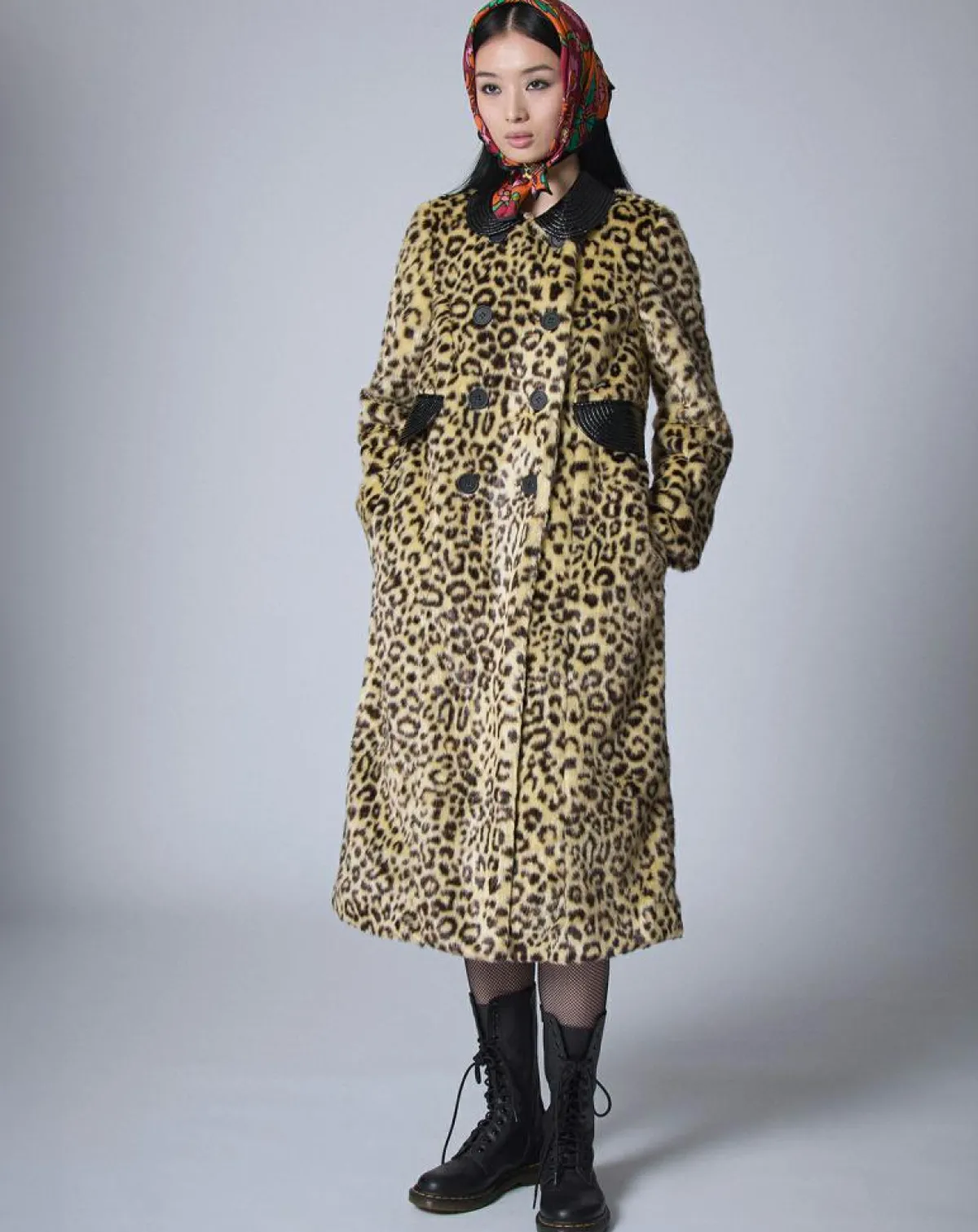 Manoush Manteaux|Manteau en Fausse Fourrure léopard