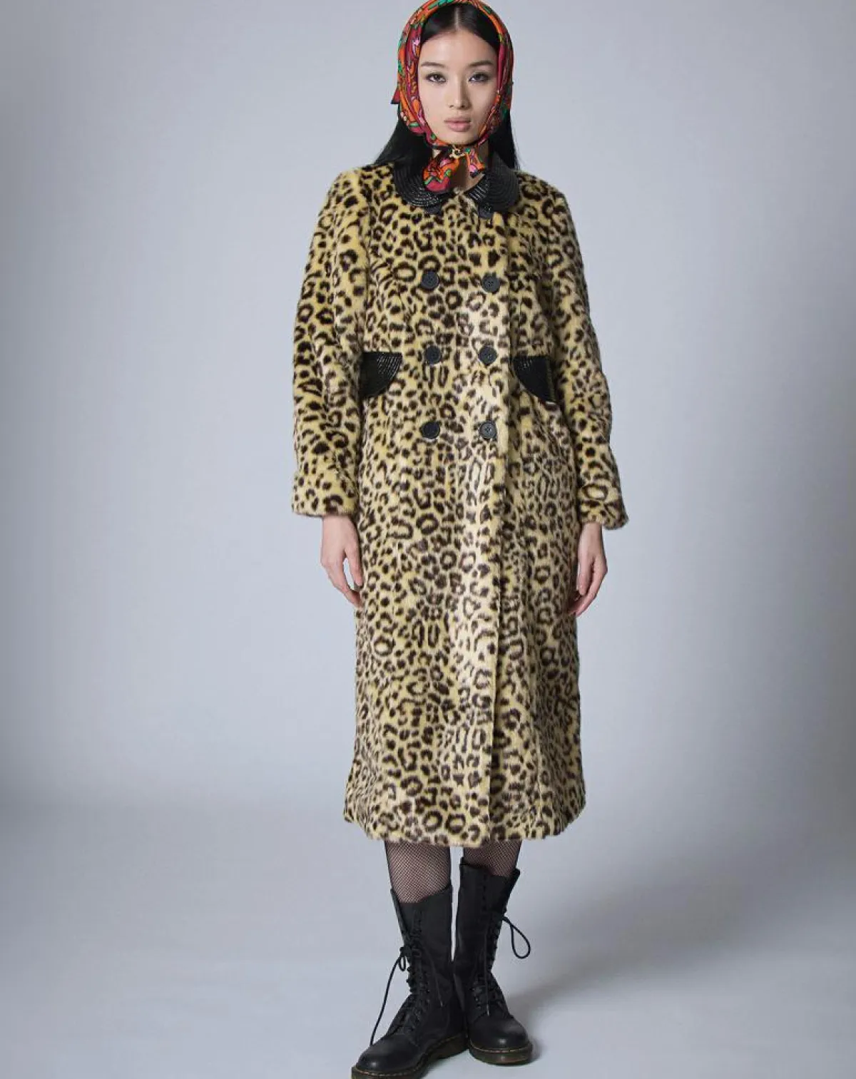 Manoush Manteaux|Manteau en Fausse Fourrure léopard
