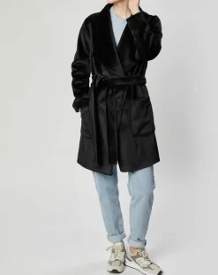 Lou Andrea Manteaux|Manteau en Fausse Fourrure Carla noir