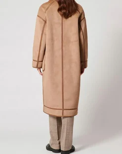 Zapa Manteaux|Manteau en Fausse Peau Monranda camel