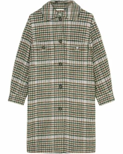 Marc O'Polo Manteaux|Manteau en Laine mélangée à carreaux multicolore