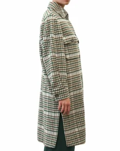 Marc O'Polo Manteaux|Manteau en Laine mélangée à carreaux multicolore