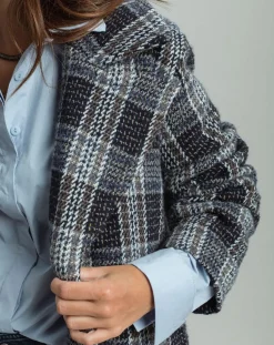 Lauren Vidal Manteaux|Manteau en Laine mélangée Biba nuit