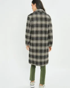 Lauren Vidal Manteaux|Manteau en Laine mélangée Biba noir