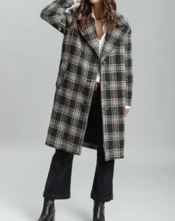 Lauren Vidal Manteaux|Manteau en Laine mélangée Biba noir