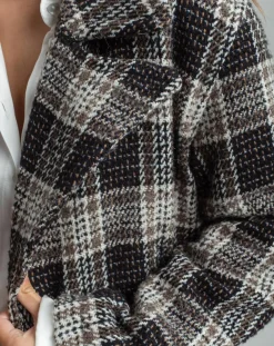 Lauren Vidal Manteaux|Manteau en Laine mélangée Biba noir