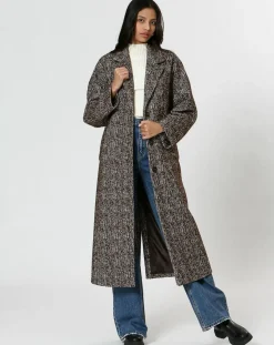 The Korner Manteaux|Manteau en Laine mélangée Inès marron