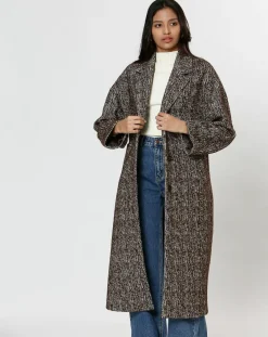 The Korner Manteaux|Manteau en Laine mélangée Inès marron