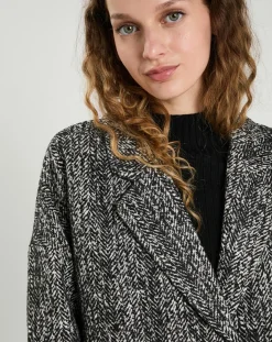 The Korner Manteaux|Manteau en Laine mélangée Justine noir