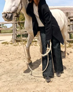 Lauren Vidal Manteaux|Manteau en Laine mélangée Mirav noir