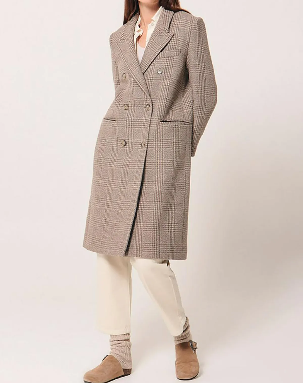 Zapa Manteaux|Manteau en Laine mélangée Marc beige