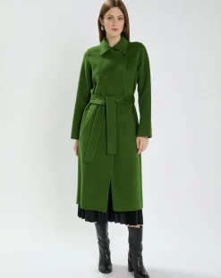 Tara Jarmon Manteaux|Manteau en Laine mélangée Mandy cactus