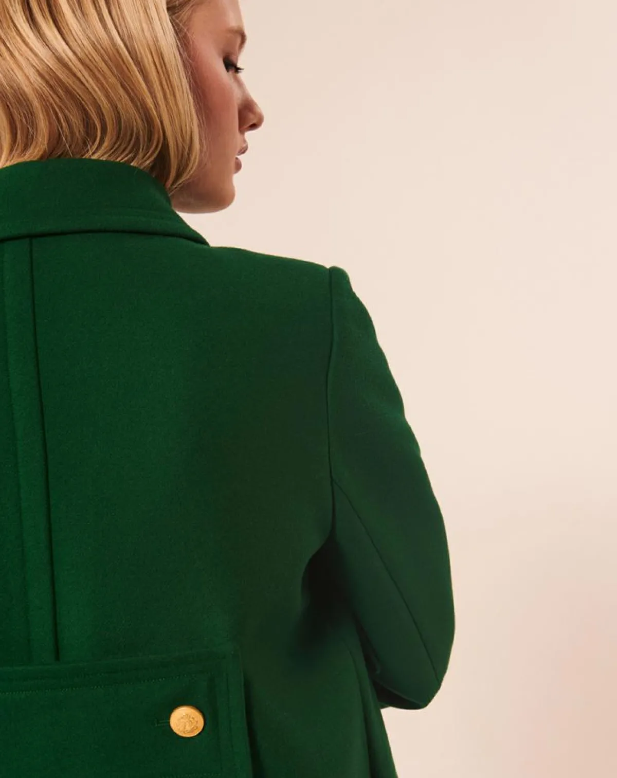 Tara Jarmon Vestes, Blousons|Manteau en Laine mélangée Marc émeraude