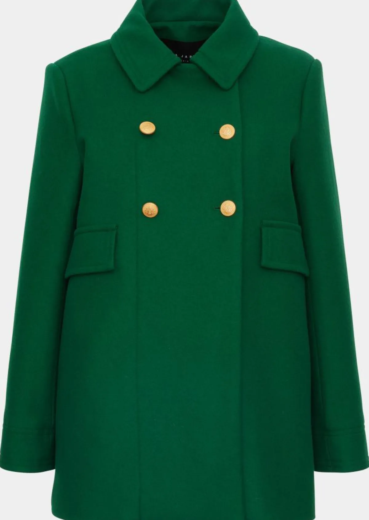 Tara Jarmon Vestes, Blousons|Manteau en Laine mélangée Marc émeraude