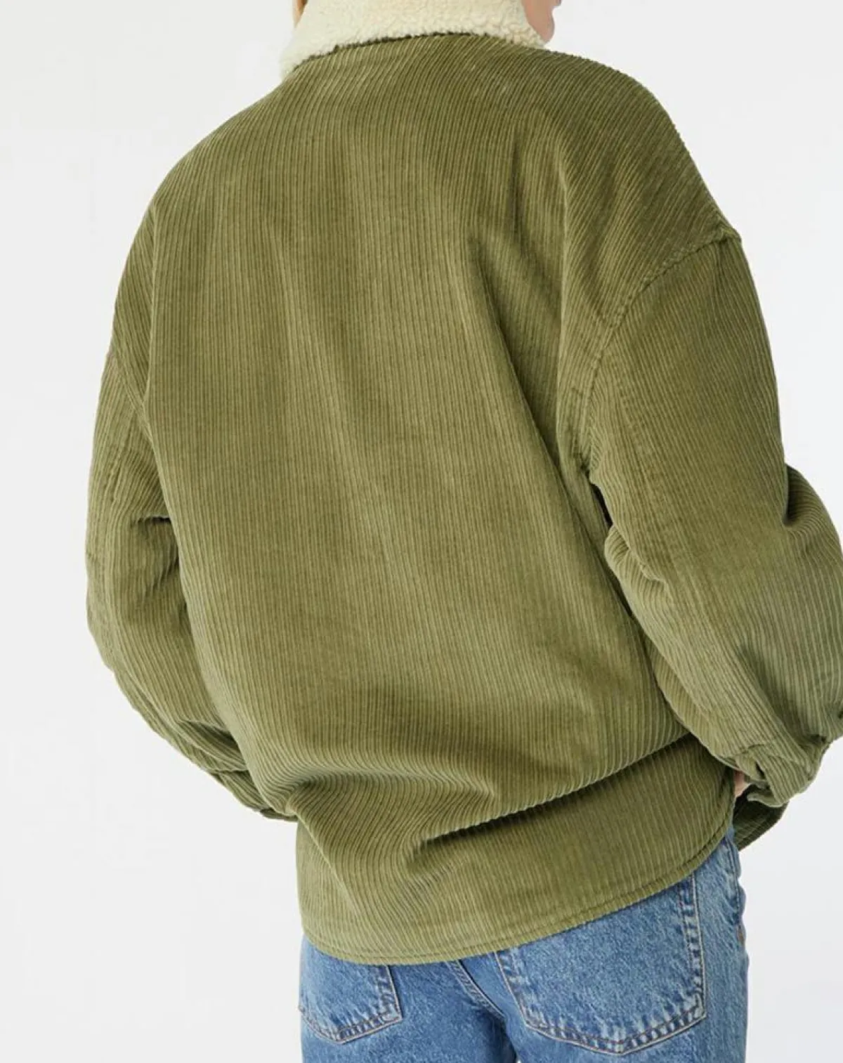 Billabong Manteaux|Manteau en Velours côtelé Lucky kaki