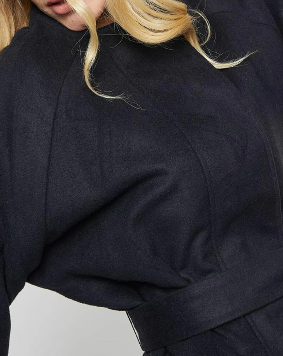 Karl Marc John Manteaux|Manteau Livia ample noir