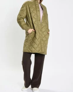 Marc O'Polo Manteaux|Manteau long matelassé kaki