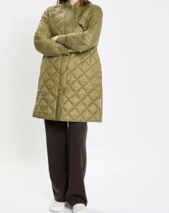 Marc O'Polo Manteaux|Manteau long matelassé kaki