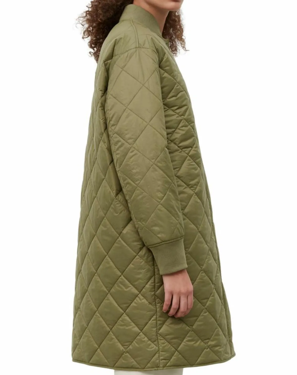 Marc O'Polo Manteaux|Manteau long matelassé kaki