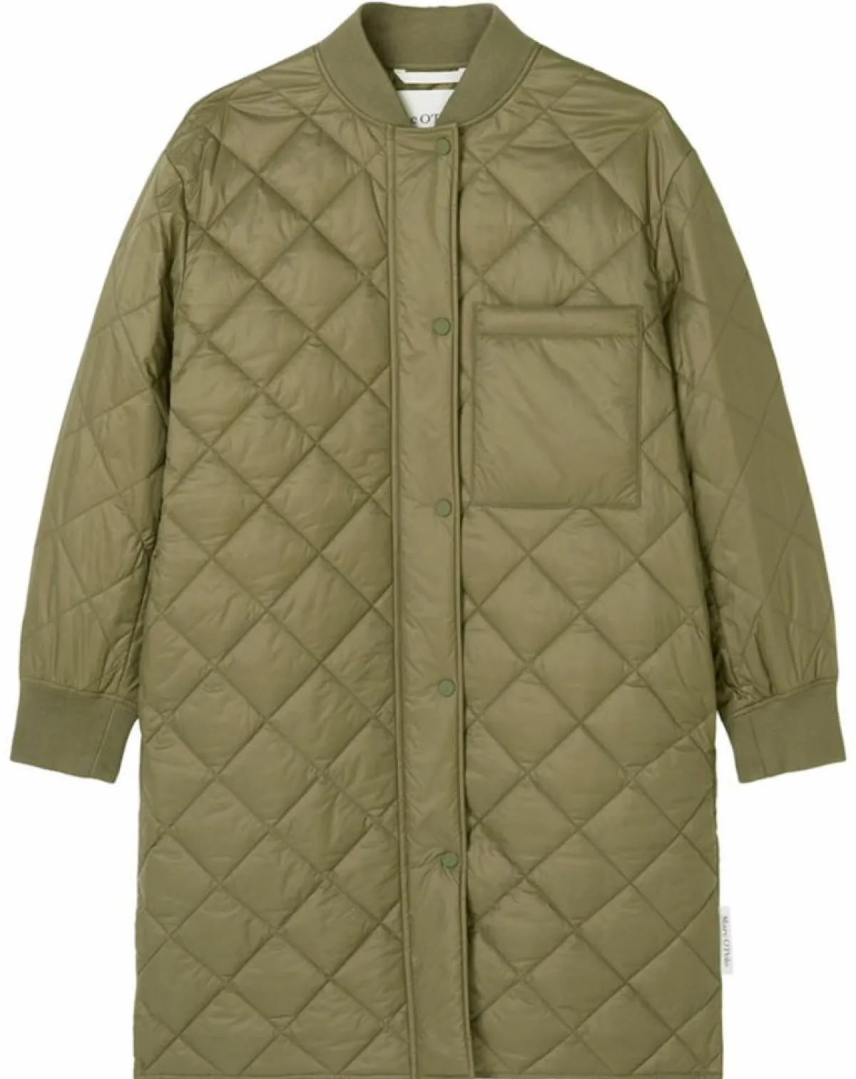 Marc O'Polo Manteaux|Manteau long matelassé kaki