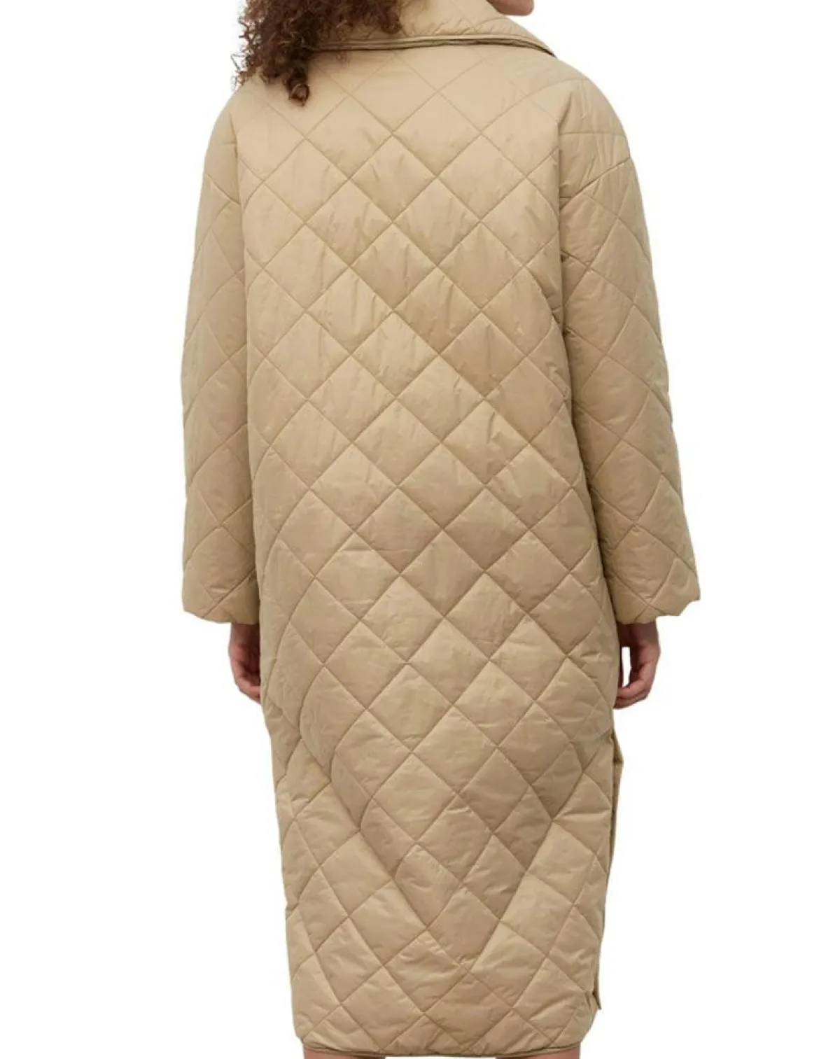 Marc O'Polo Manteaux|Manteau long matelassé Oversize beige
