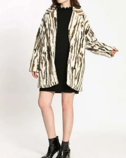 See u Soon Manteaux|Manteau Nora blanc/khaki