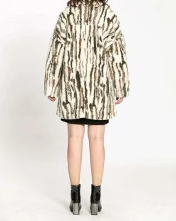 See u Soon Manteaux|Manteau Nora blanc/khaki