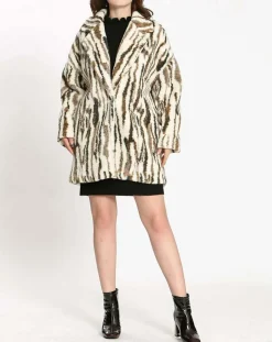 See u Soon Manteaux|Manteau Nora blanc/khaki