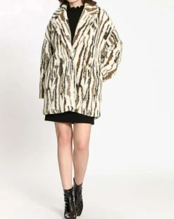 See u Soon Manteaux|Manteau Nora blanc/khaki