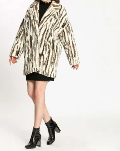 See u Soon Manteaux|Manteau Nora blanc/khaki