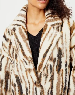 See u Soon Manteaux|Manteau Nora blanc/khaki