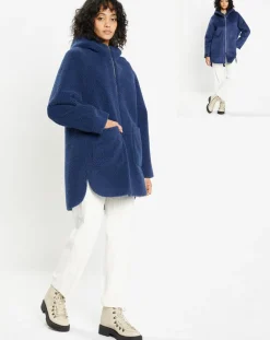 Lou Andrea Manteaux|Manteau réversible en Fausse Fourrure Avi Mont indigo