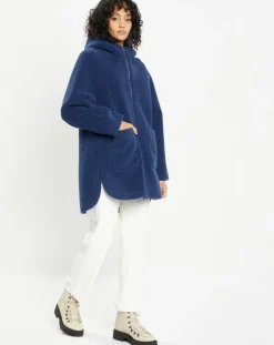 Lou Andrea Manteaux|Manteau réversible en Fausse Fourrure Avi Mont indigo