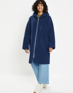 Lou Andrea Manteaux|Manteau réversible en Fausse Fourrure 319 Mont indigo