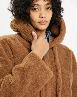 Lou Andrea Manteaux|Manteau réversible en Fausse Fourrure 319S Mont toffee