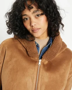 Lou Andrea Manteaux|Manteau réversible en Fausse Fourrure 319S Mont toffee