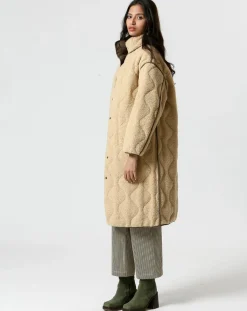 The Korner Manteaux|Manteau réversible Marie kaki/beige