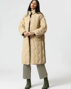 The Korner Manteaux|Manteau réversible Marie kaki/beige