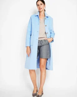 Assuili Manteaux|Manteau Sofia azur