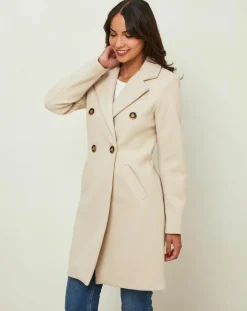 L'Armoire de Suzette Manteaux|Manteau Stéphanie écru