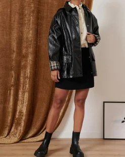 Garance Paris Manteaux|Manteau Trek noir