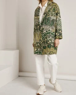 See u Soon Manteaux|Manteau Victoria à motifs vert